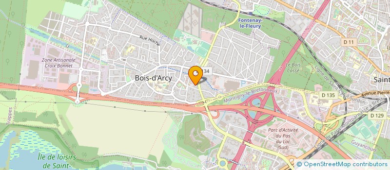 localisation de l'entreprise E.G.B BRUNO BLANCHAIS  BOIS-D'ARCY