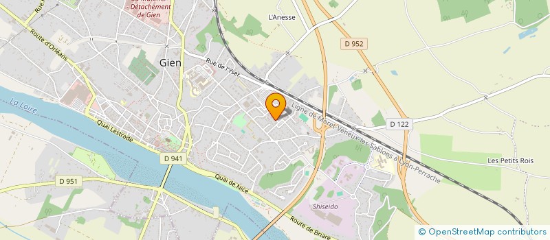 localisation de l'entreprise E.G.B.D. SARL à GIEN