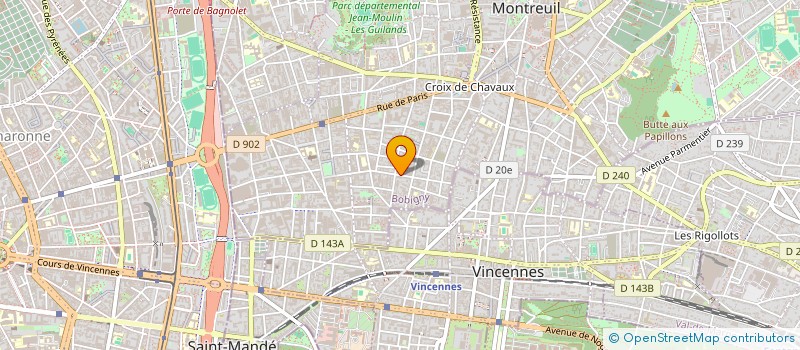 localisation de l'entreprise E.G.B DA PINHEIRA à MONTREUIL