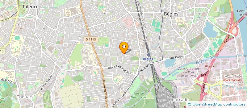 localisation de l'entreprise E G B DIAS à BEGLES