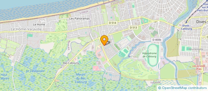 localisation de l'entreprise E.G.B.I.  CABOURG