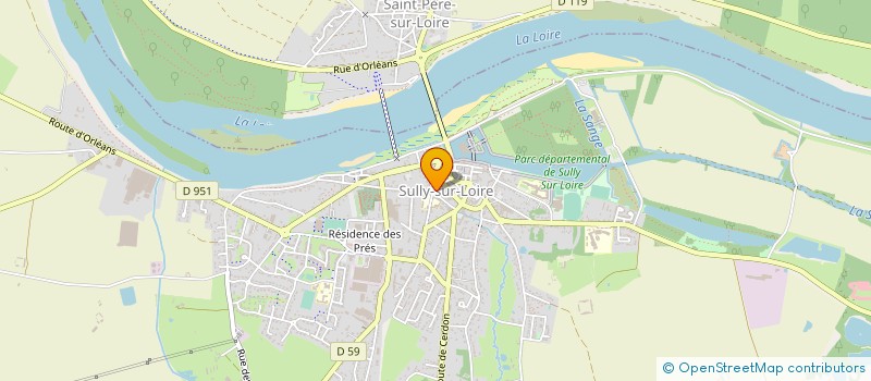 localisation de l'entreprise E.G.B.R. à SULLY-SUR-LOIRE