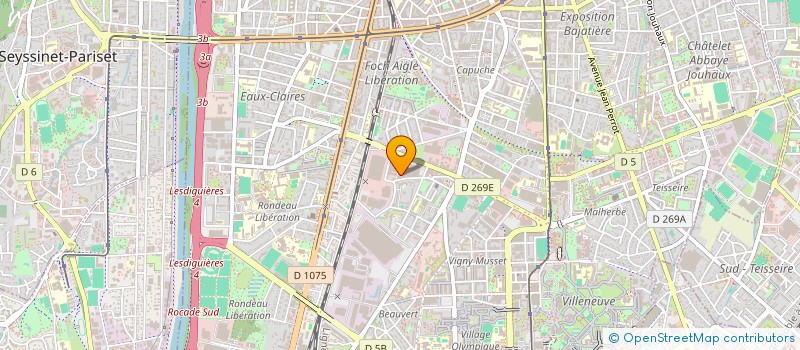 localisation de l'entreprise E.G.B.R à GRENOBLE