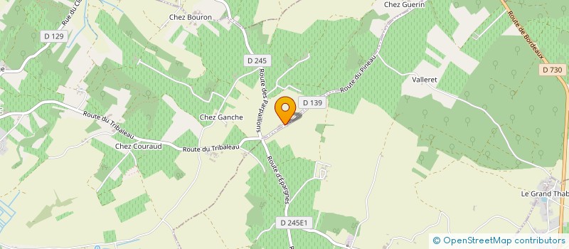 localisation de l'entreprise E.G.B.S.O  MORTAGNE-SUR-GIRONDE