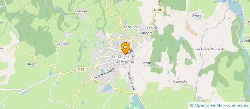 localisation de l'entreprise E.G.BAT à LE MAYET-DE-MONTAGNE