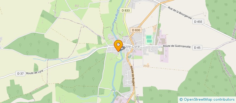 localisation de l'entreprise E G BAT ISO  LA NEUVE-LYRE