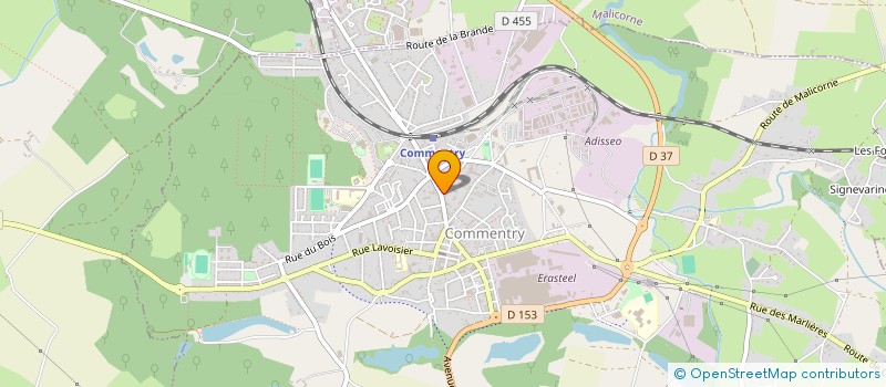 localisation de l'entreprise E.G. BATIM à COMMENTRY