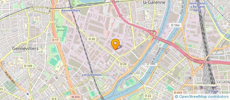 localisation de l'entreprise E.G.BOIS WALCH à GENNEVILLIERS