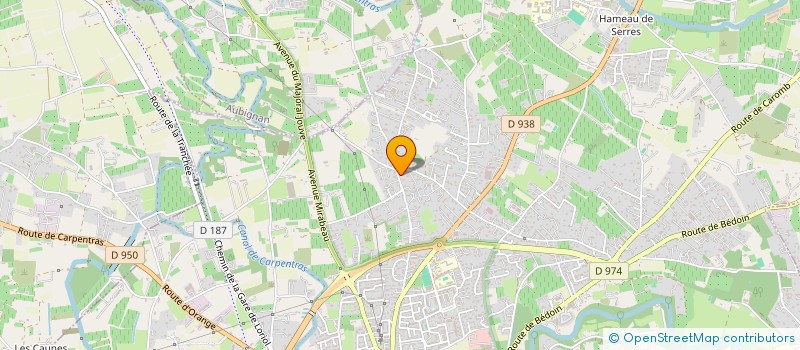 localisation de l'entreprise E.G.C.  CARPENTRAS