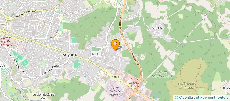 localisation de l'entreprise E.G.C.D  SOYAUX