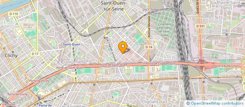 localisation de l'entreprise E.G.C.E.P.  SAINT-OUEN-SUR-SEINE