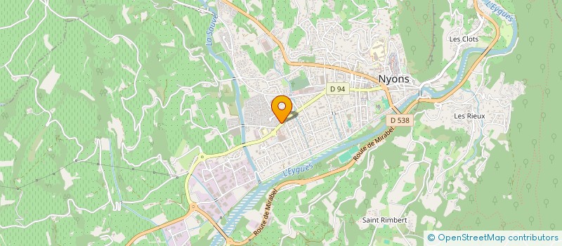 localisation de l'entreprise E.G.C.F  NYONS