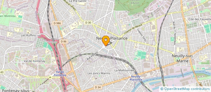 localisation de l'entreprise E.G.C.R. LEITAO à NEUILLY-PLAISANCE
