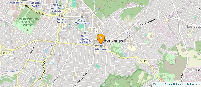 localisation de l'entreprise E G COM à MONTFERMEIL