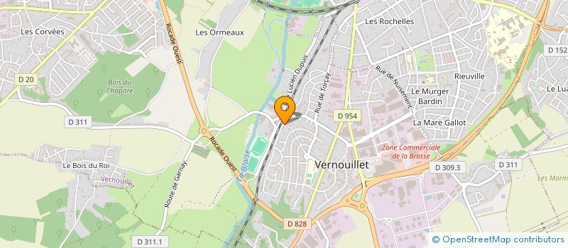 localisation de l'entreprise E.G. COUVERTURE 28  VERNOUILLET