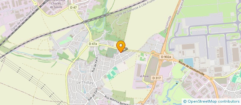 localisation de l'entreprise E.G.D.B. à LE THILLAY