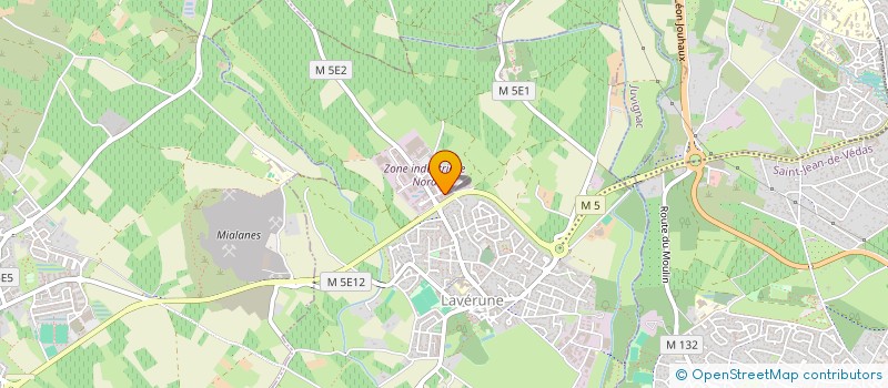 localisation de l'entreprise E.G.E. à LAVERUNE