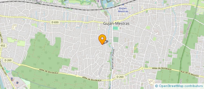 localisation de l'entreprise E.G.E  GUJAN-MESTRAS