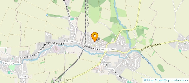 localisation de l'entreprise E.G.E.  SAINT-JULIEN