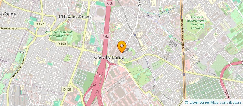 localisation de l'entreprise E.G.E.E.  L'HAY-LES-ROSES