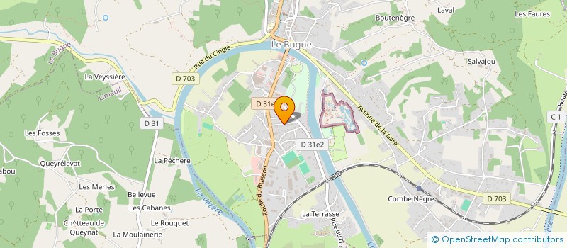 localisation de l'entreprise E.G.F à LE BUGUE
