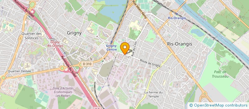 localisation de l'entreprise E.G.F. à RIS-ORANGIS