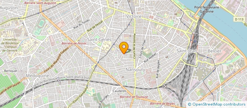 localisation de l'entreprise E.G.F.R. à BORDEAUX
