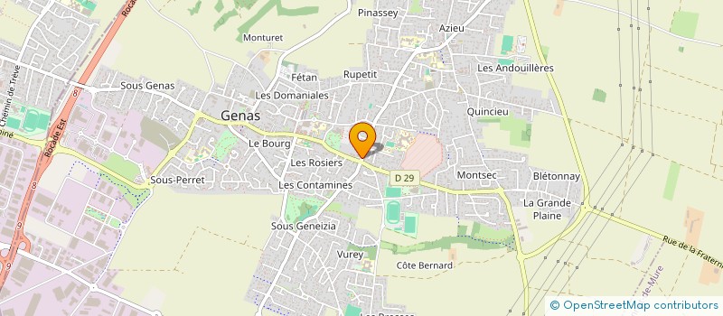 localisation de l'entreprise E-G GESTION à GENAS