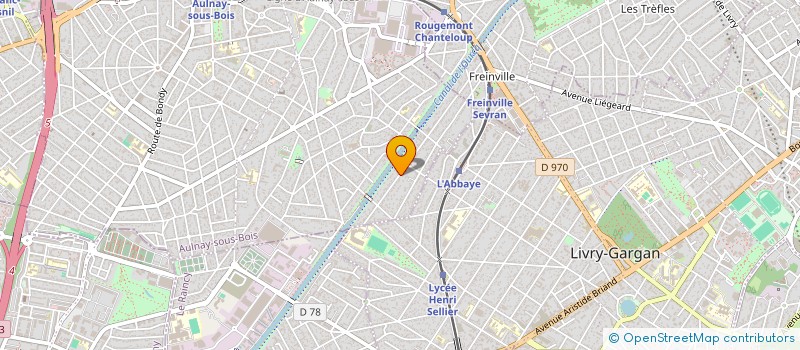 localisation de l'entreprise E.G.H. à AULNAY-SOUS-BOIS