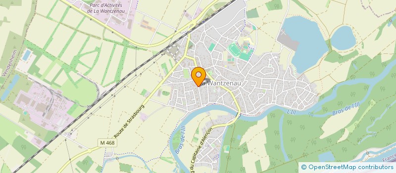 localisation de l'entreprise E.G. HOLDING  LA WANTZENAU