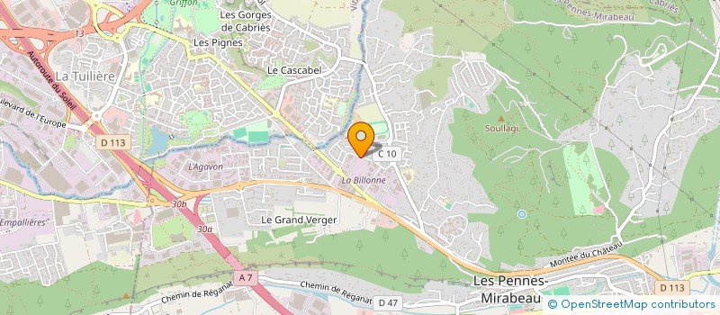 localisation de l'entreprise E.G.I à LES PENNES-MIRABEAU