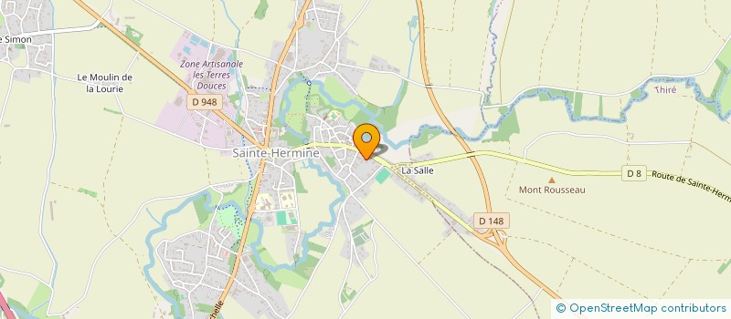 localisation de l'entreprise E.G.I à SAINTE-HERMINE