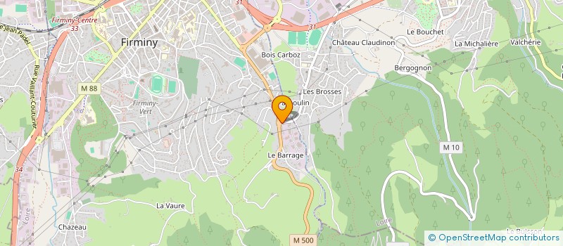localisation de l'entreprise E.G.I.D. à FIRMINY