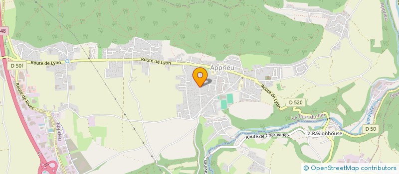 localisation de l'entreprise E.G INFORMATIQUE à APPRIEU