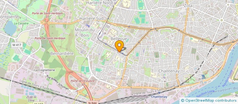 localisation de l'entreprise E&G INVEST à NANTES