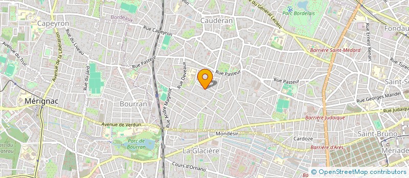 localisation de l'entreprise E.G.J.P.  BORDEAUX