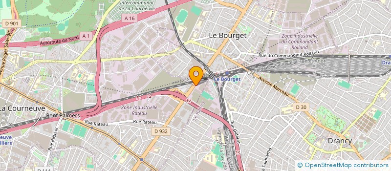 localisation de l'entreprise E.G.L à LA COURNEUVE