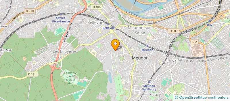 localisation de l'entreprise E.G.L à MEUDON