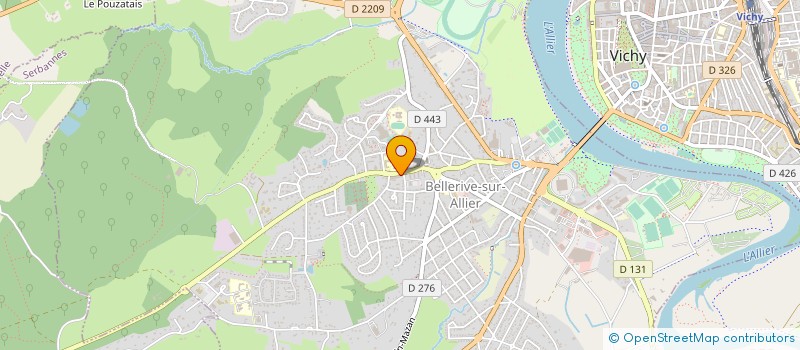 localisation de l'entreprise E.G.L.D. à BELLERIVE-SUR-ALLIER