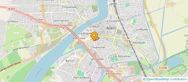 localisation de l'entreprise E G M à ARLES