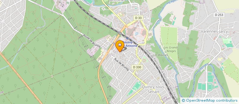localisation de l'entreprise E.G.M.D à QUINCY-SOUS-SENART