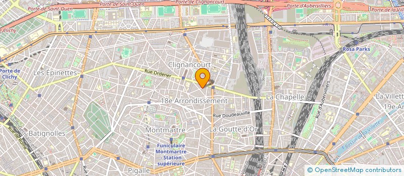 localisation de l'entreprise E.G.M (ENTREPRISE, GENERALE, MACONNERIE)  PARIS