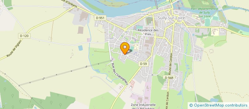 localisation de l'entreprise E.G.M.I 45 à SULLY-SUR-LOIRE