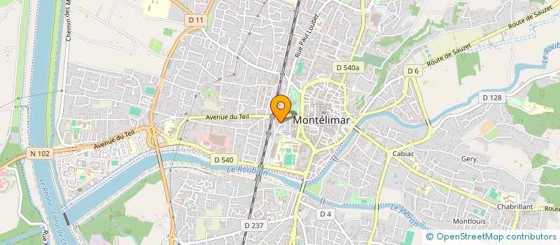 localisation de l'entreprise E G N  MONTELIMAR