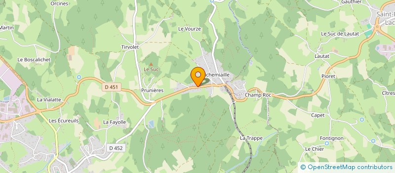 localisation de l'entreprise E.G.N.L.  SAINT-PAL-DE-MONS