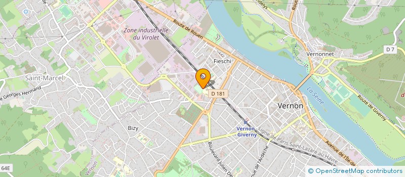 localisation de l'entreprise E.G NUMERIQUE à VERNON