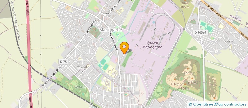 localisation de l'entreprise E.G.O.  MAZINGARBE