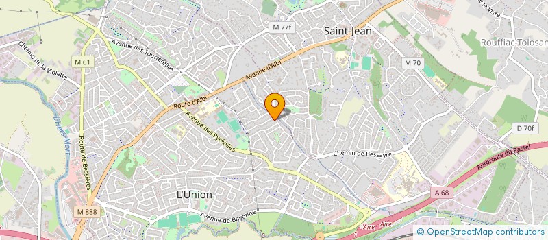 localisation de l'entreprise E.G.P à L'UNION