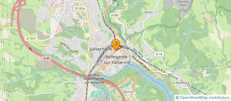 localisation de l'entreprise E.G.P à VALSERHONE