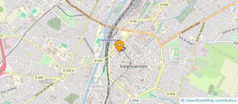 localisation de l'entreprise E.G.P.C.  VALENCIENNES
